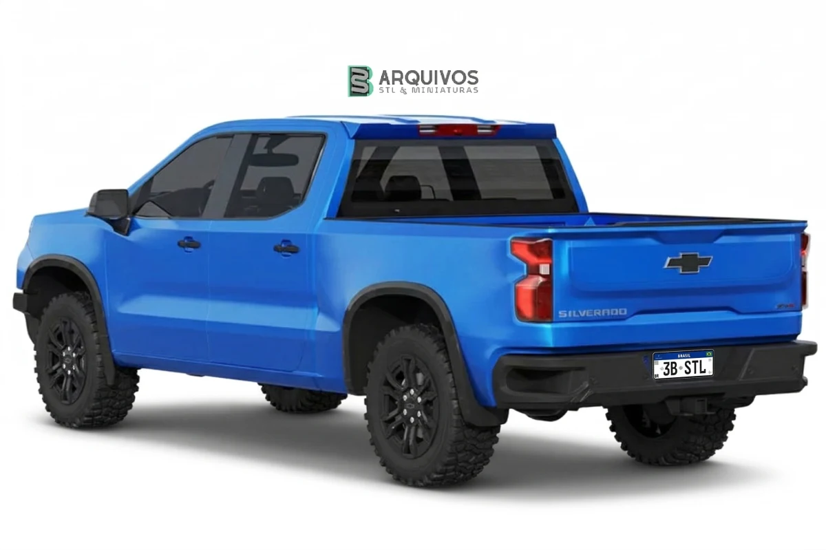 Modelo 3D STL - Chevrolet Silverado ZR2 2022 — foto 4